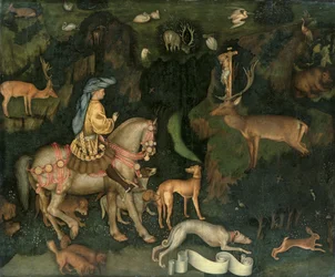 Szent Euszták látomása, kb. 1438-42